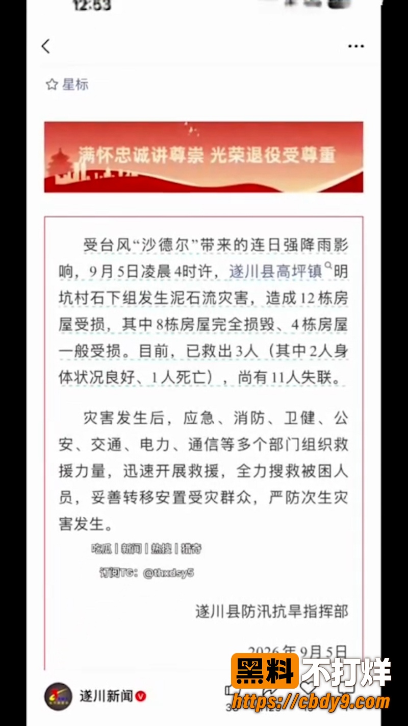 江西遂川高坪镇泥石流灾害 5