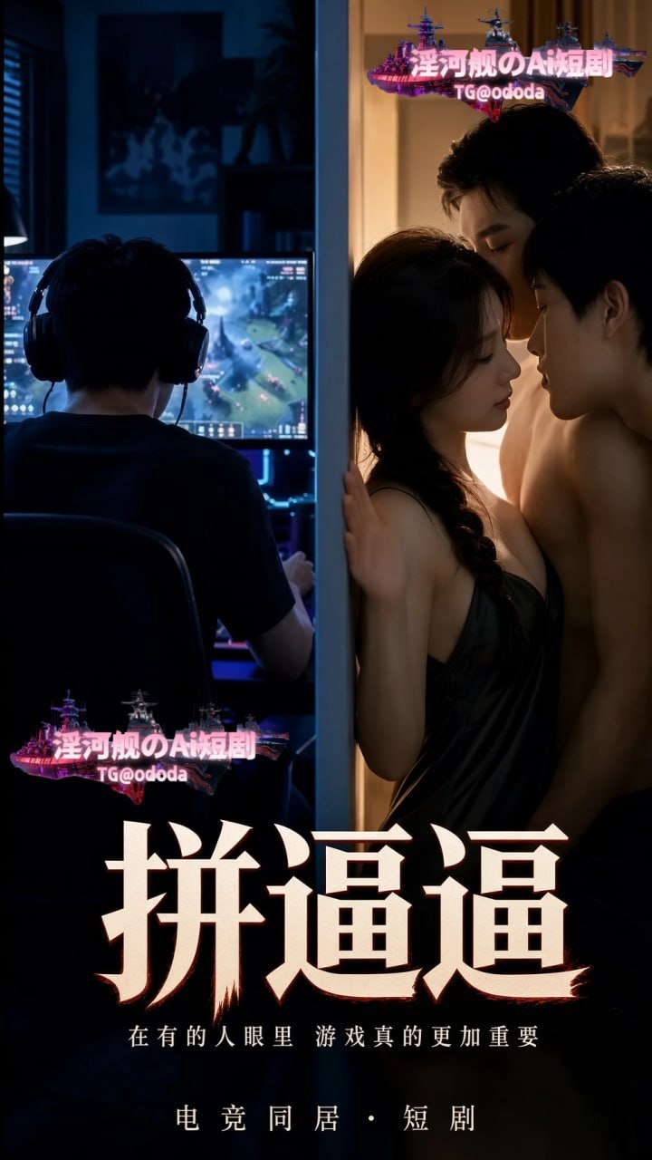 AI成人短剧 拼逼逼 第7集 女友为筹资金在卧室同时侍奉两名金主被男友撞破
