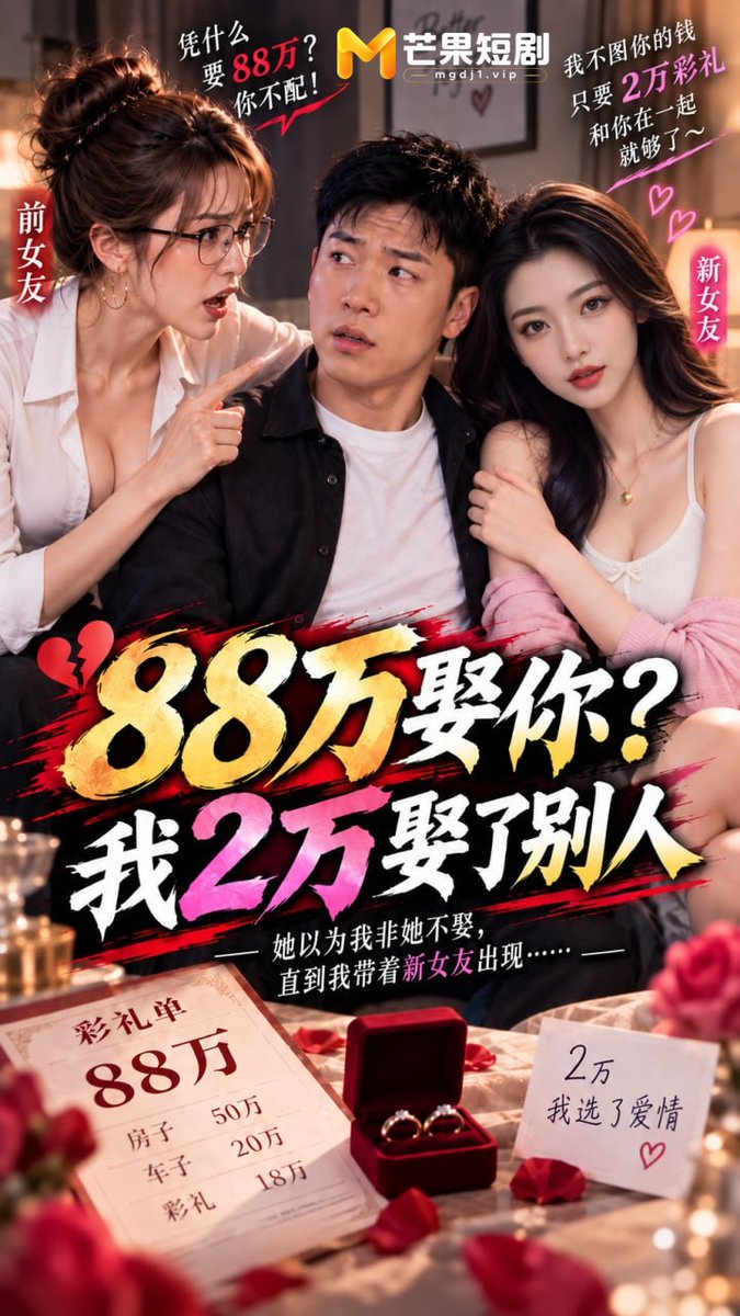 AI成人短剧 彩礼之下 第1集 婚礼谈崩后新欢用两万诚意与肉欲征服前任