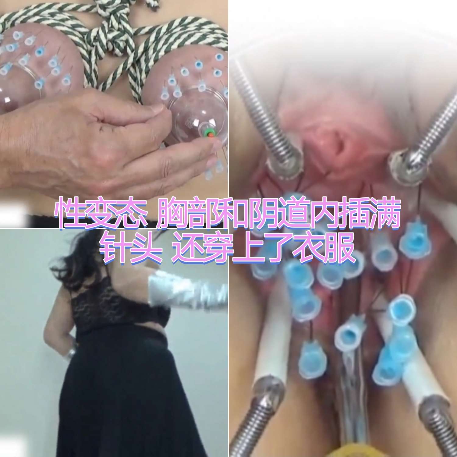 性虐恋胸部和阴道内插满针头还穿上了衣服 的封面