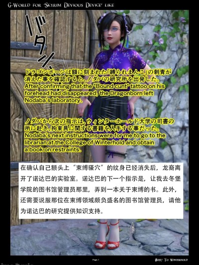 Poster para sa G-World 为 Skyrim 设计的诡计装置， 前往冬堡