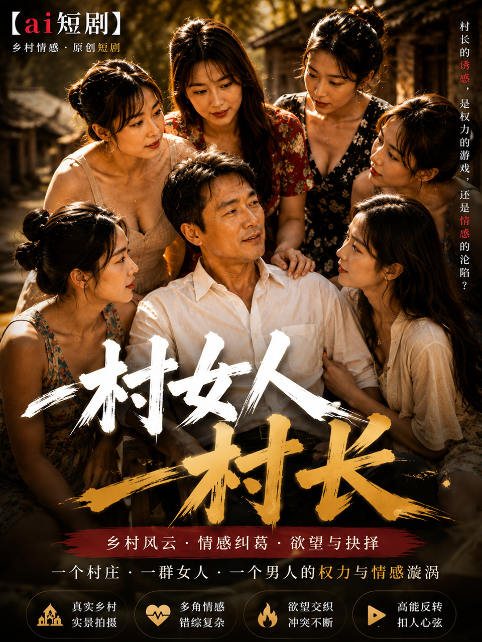 A village of women, a village chief - Village chief's woman AI short drama - Village erotic story - Village chief lingering