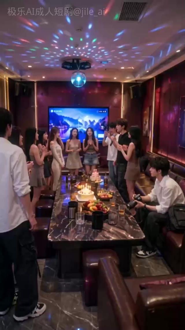 AI成人短剧 选修课 2-8集 深夜办公室书架缝隙间的肉欲交锋
