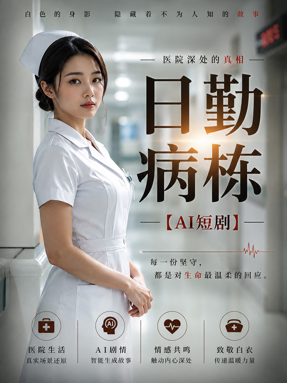 日勤病栋 AI大佬自制 成人漫剧 ai短剧 AI美女情欲 病栋缠绵故事 的封面