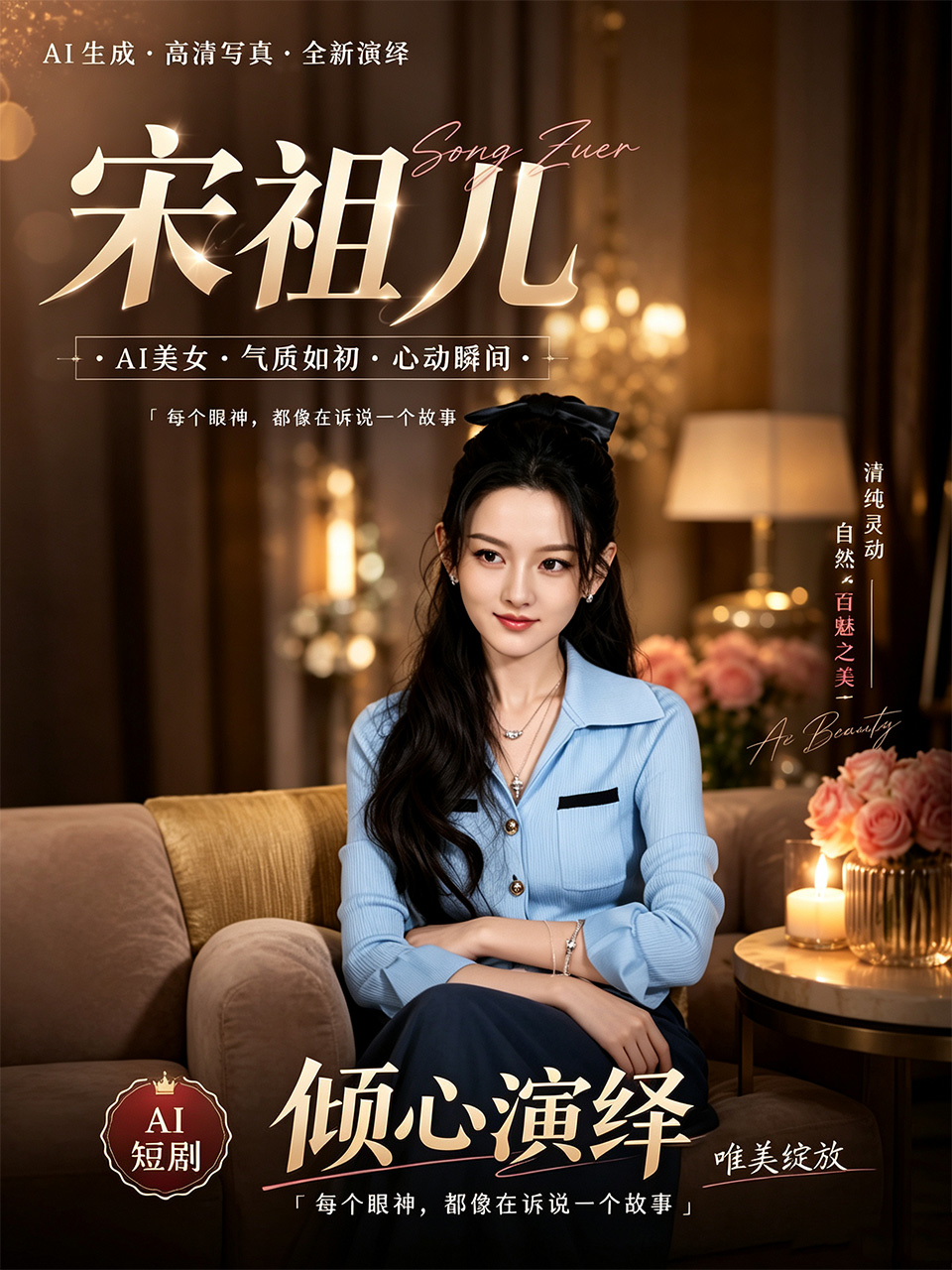 宋祖儿 从小哪吒长大后变成床上最浪乖乖女 现在特别想被你狠狠欺负一起互动看看吧 PMV ai短剧 的封面