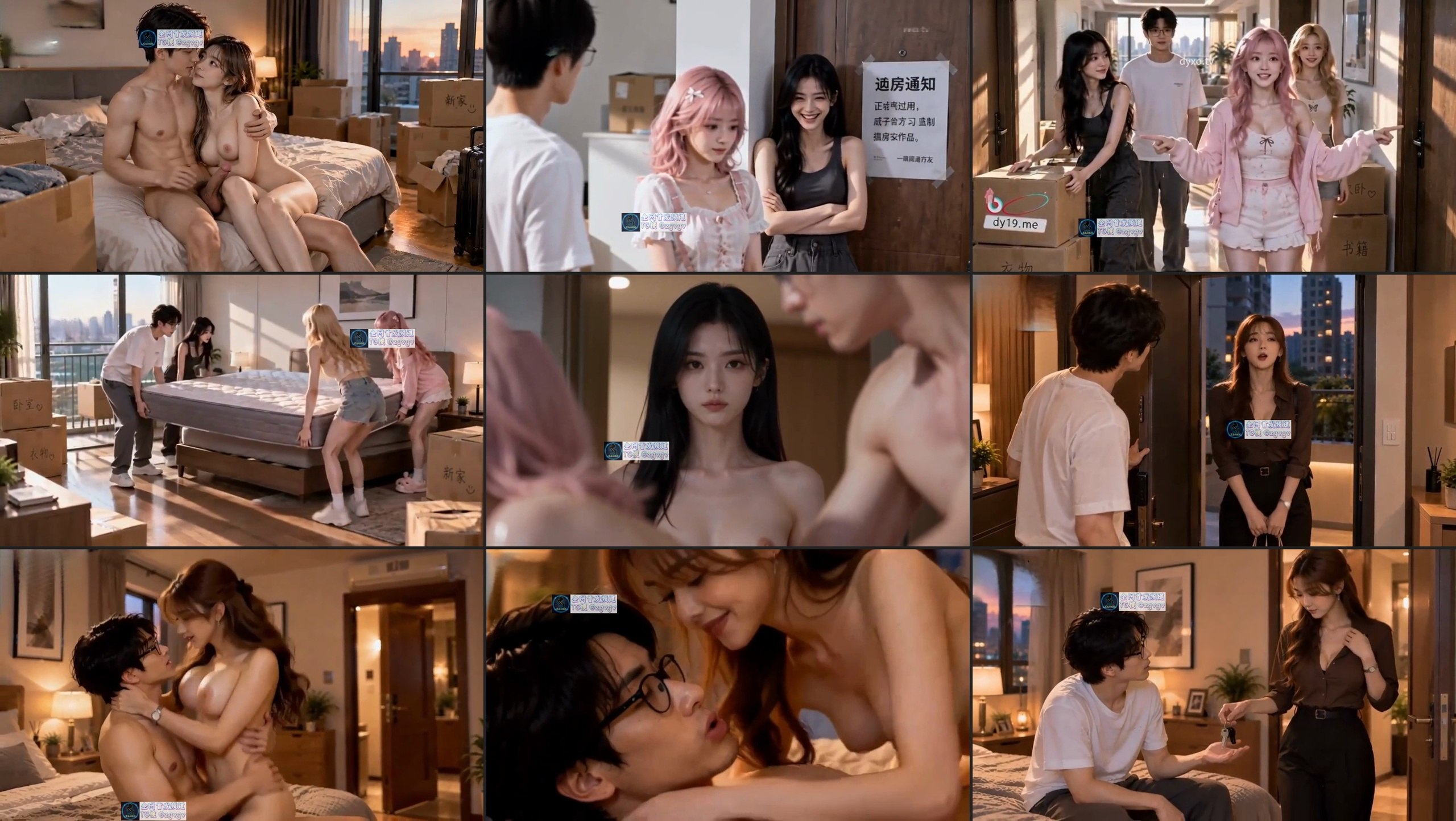 新剧首更【三个辣妹把我家变成专属淫窝】第1集＋预览2-4  #三个辣妹把我家变成专属淫窝  #短剧  #AI短剧 #成人短剧