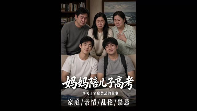 AI成人短剧 妈妈陪儿子高考 第7集 丈夫通过实时监控发现妻子与儿子之间存在禁忌关系并选择保持沉默