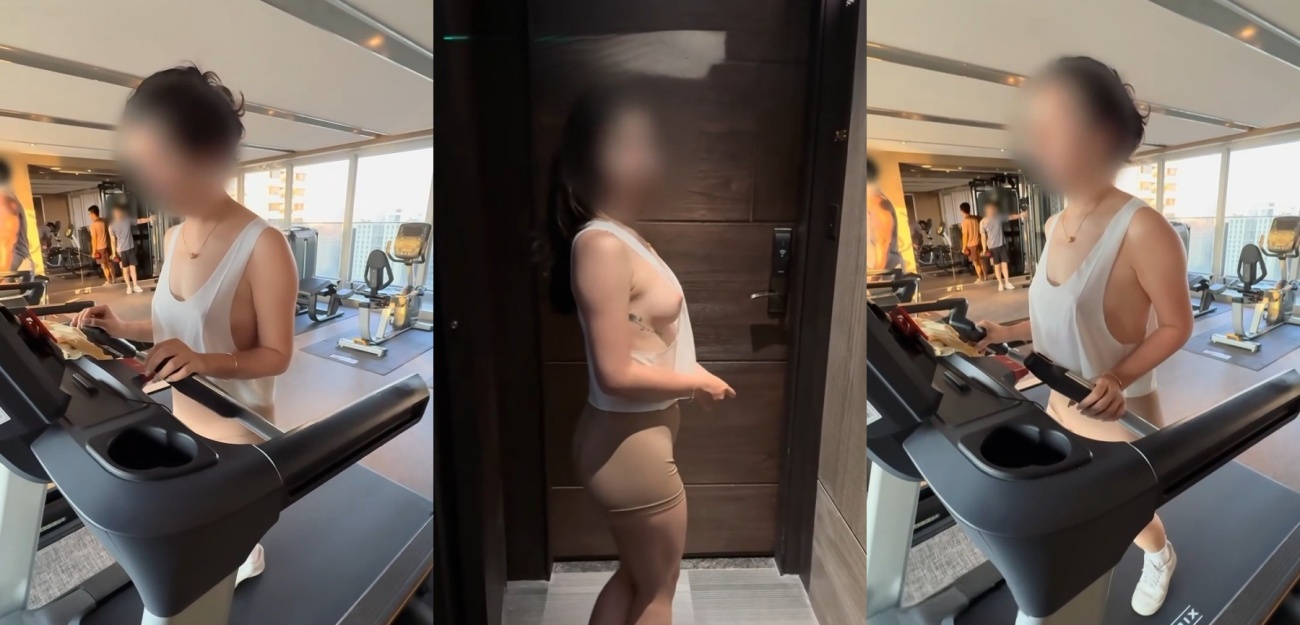 推特nina小蜜桃老师 最新作品 健身房真空诱惑 勾引大屌猛男酒店止痒