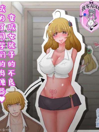 变成女孩子的不良成为了同学们的肉便器♥ 的封面