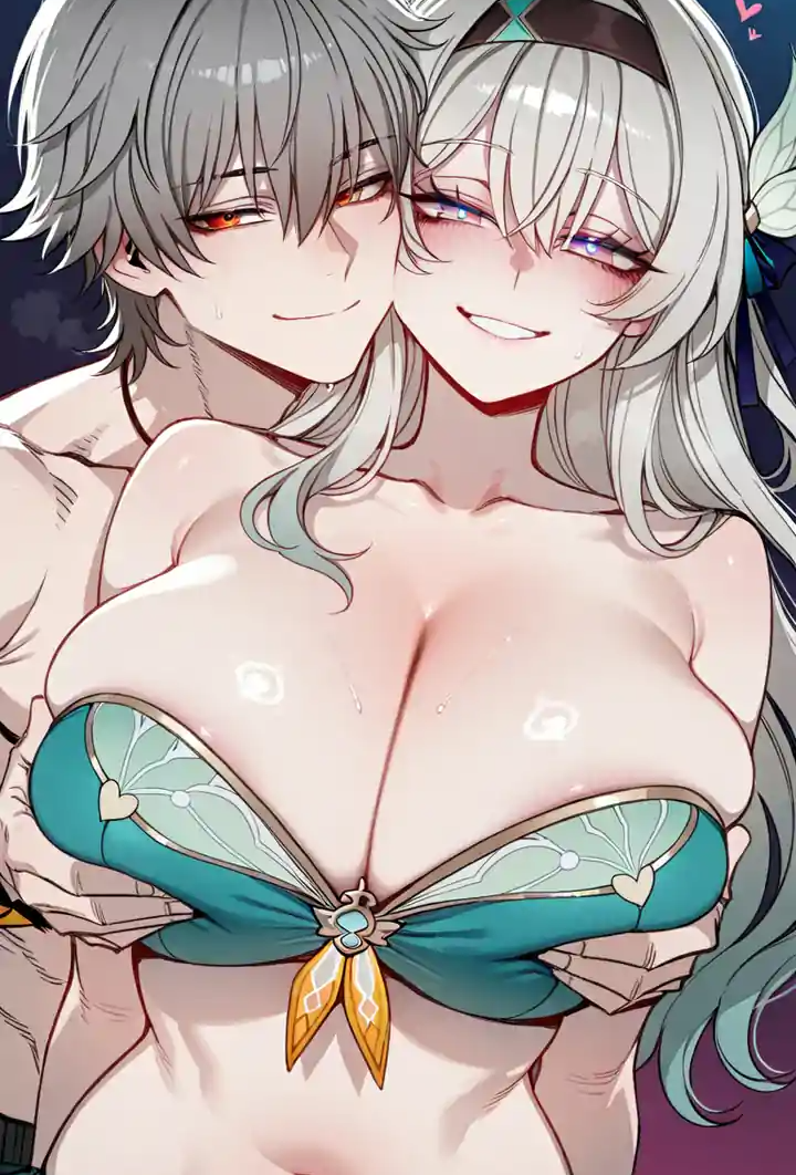 流萤在被开拓者救下以后和三月七被开拓者拉去一起做爱 的封面