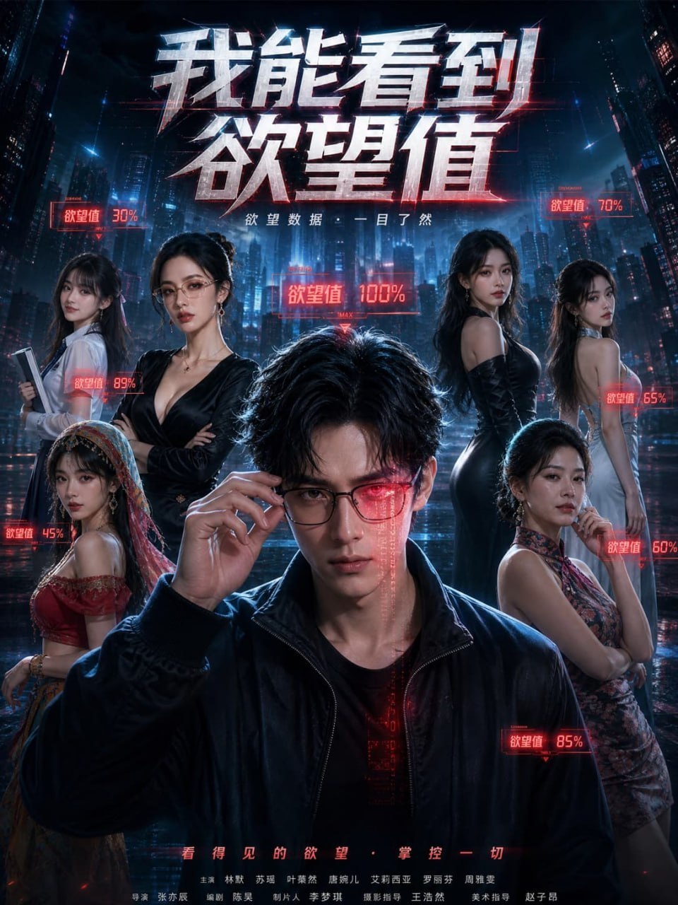 AI成人短剧 我能看到欲望值 2-3 觉醒透视系统看穿女性内心欲望值