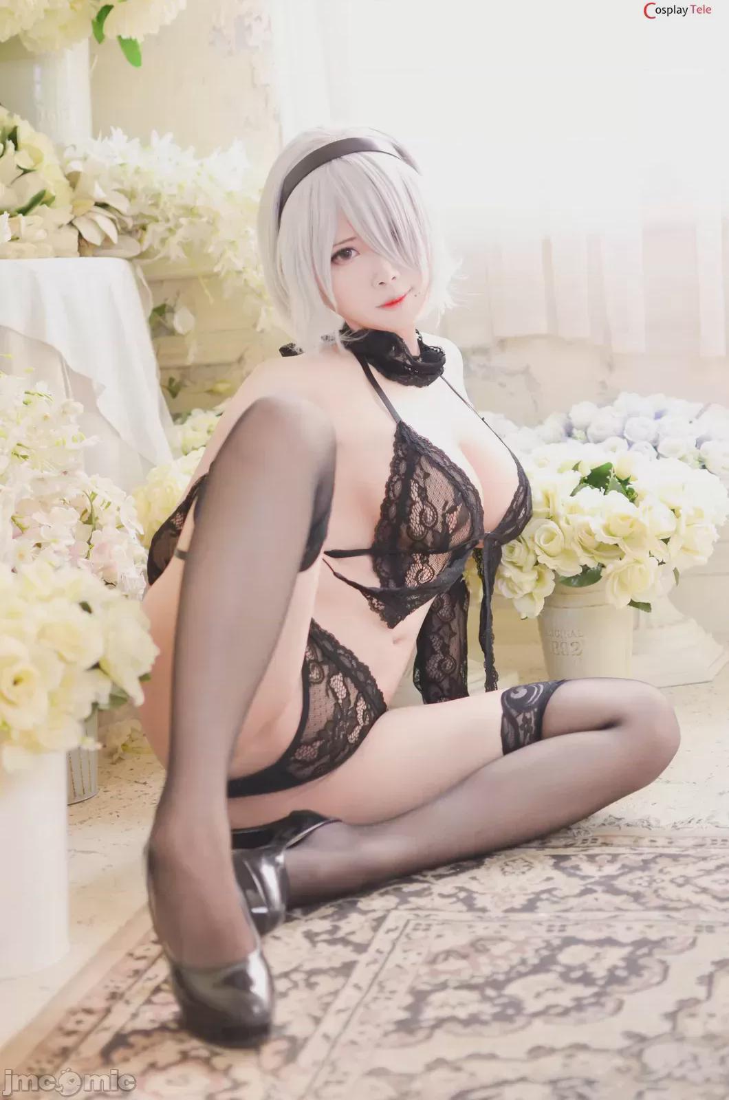KaYa Huang cosplay 2B Swinsuit - Nier Automata 第1话，第 8 頁