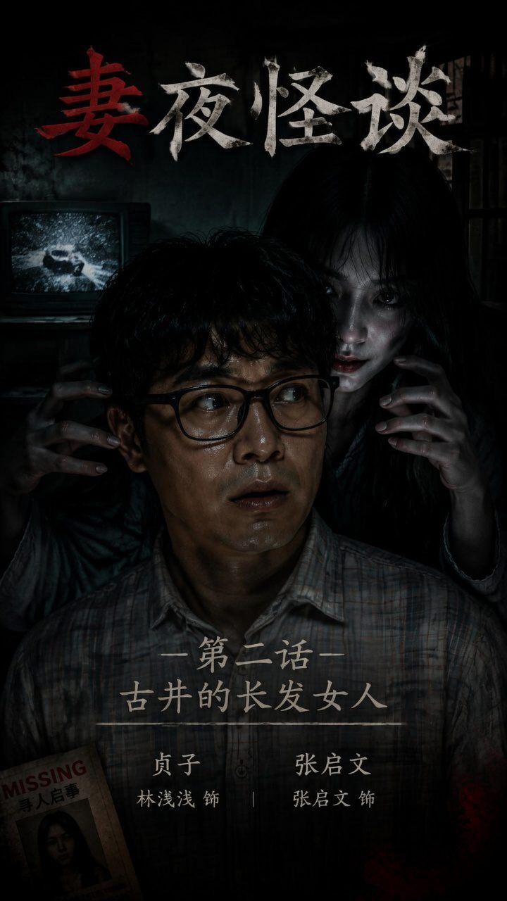 妻夜怪谈 古井的长发女人
