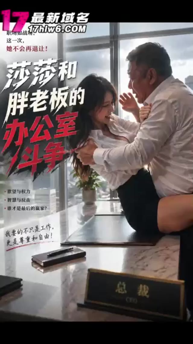 Poster para sa AI成人短剧 莎莎和胖老板办公室激情 1-9 职场新人沦陷于肥胖老板的办公室深喉