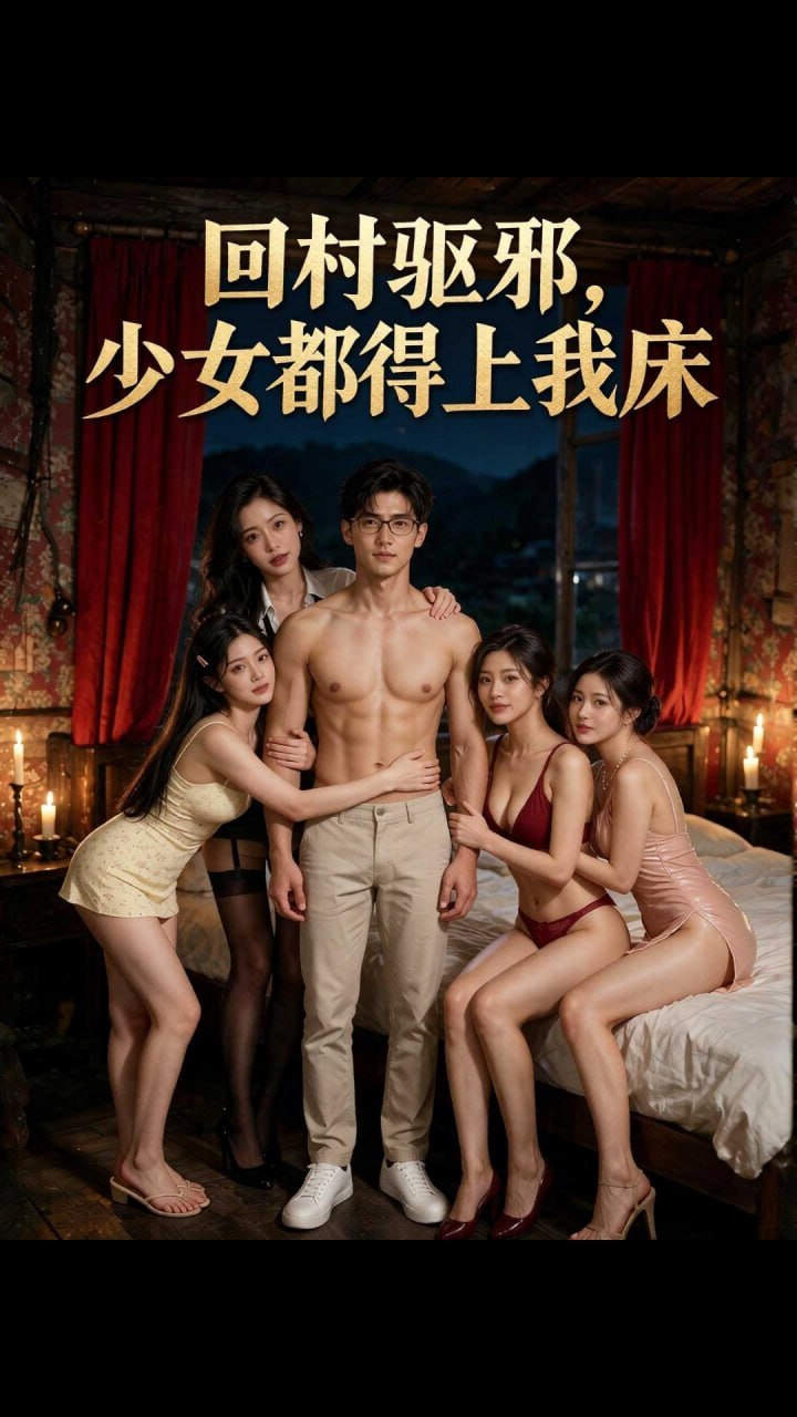 AI成人短剧 回村驱邪少女都得上我 1-2 陆明回村破除山神处女禁忌