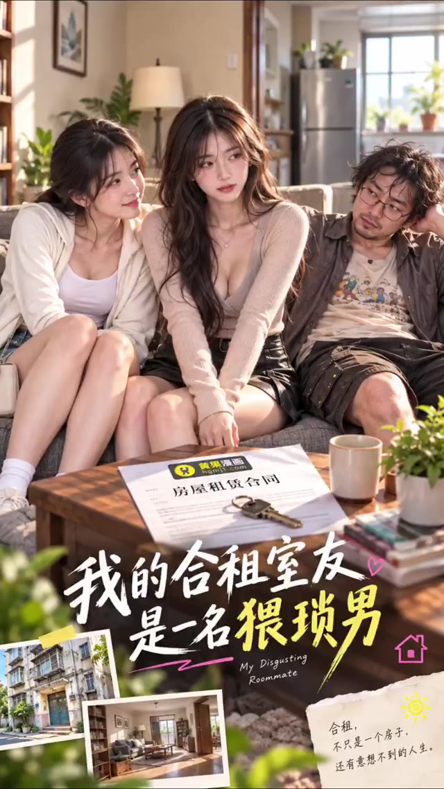 AI成人短剧 我的合租室友是一名猥琐男 1-2集 免房租诱惑下女生入住后发生肉欲交欢