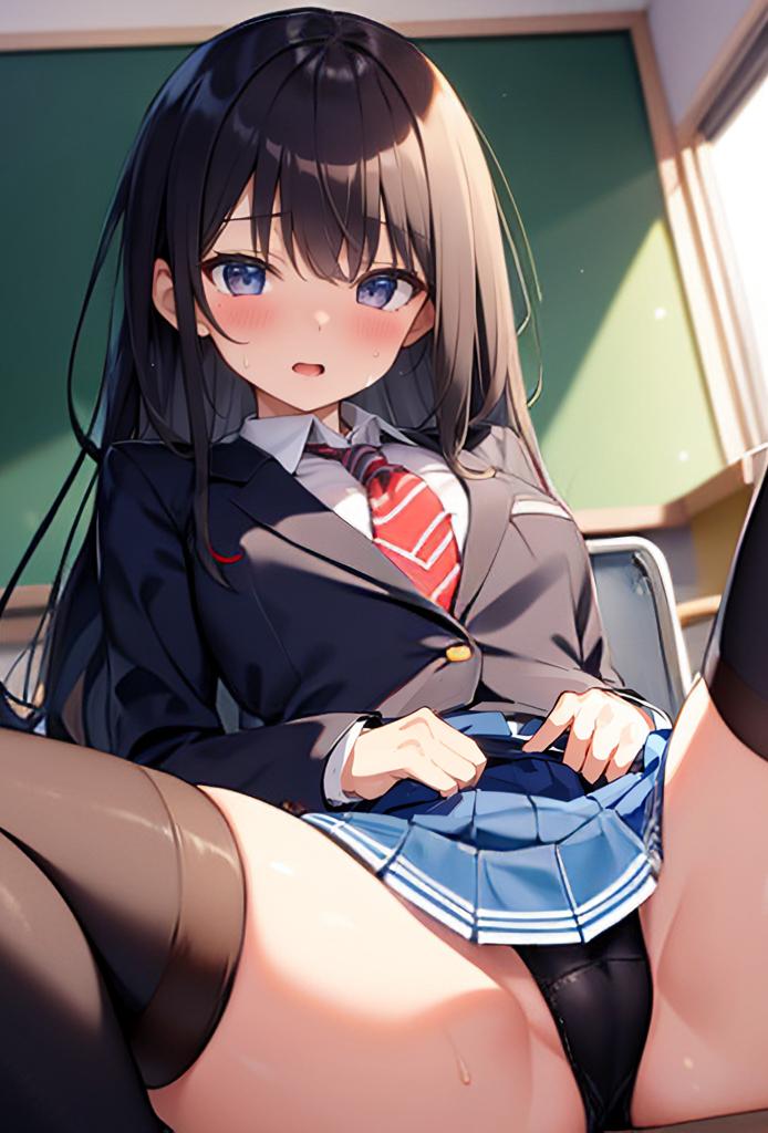 救命！上课时亲眼看到暗恋的前座女生在… のポスター