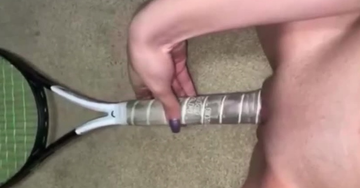 网球拍自慰 포스터