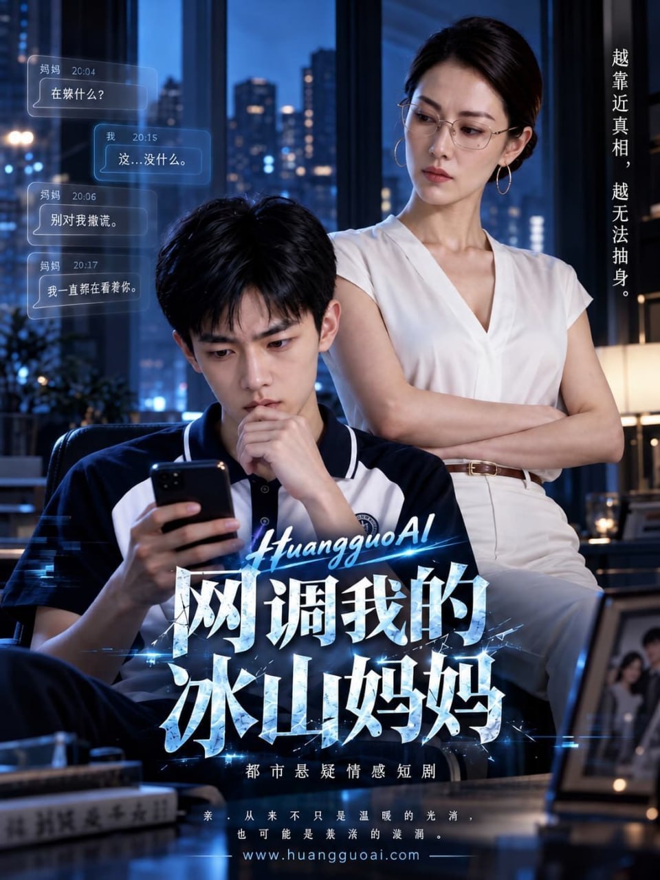 AI成人短剧 网调我的冰山妈妈 第8集 冰山CFO在深夜沦为亲生儿子的玩物