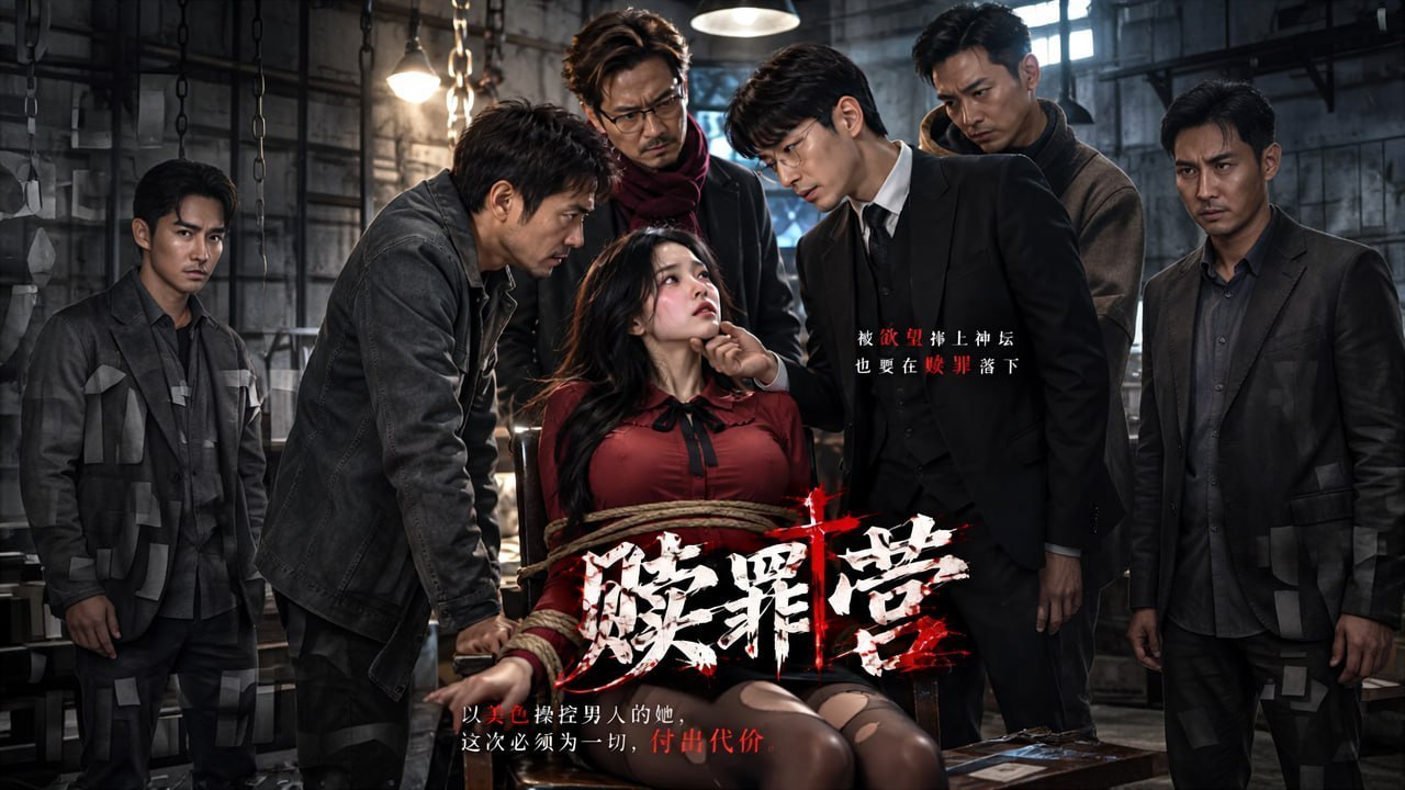 AI成人短剧 赎罪营 第3集 模特崔苋被囚教堂沦为玩物遭受轮番凌辱