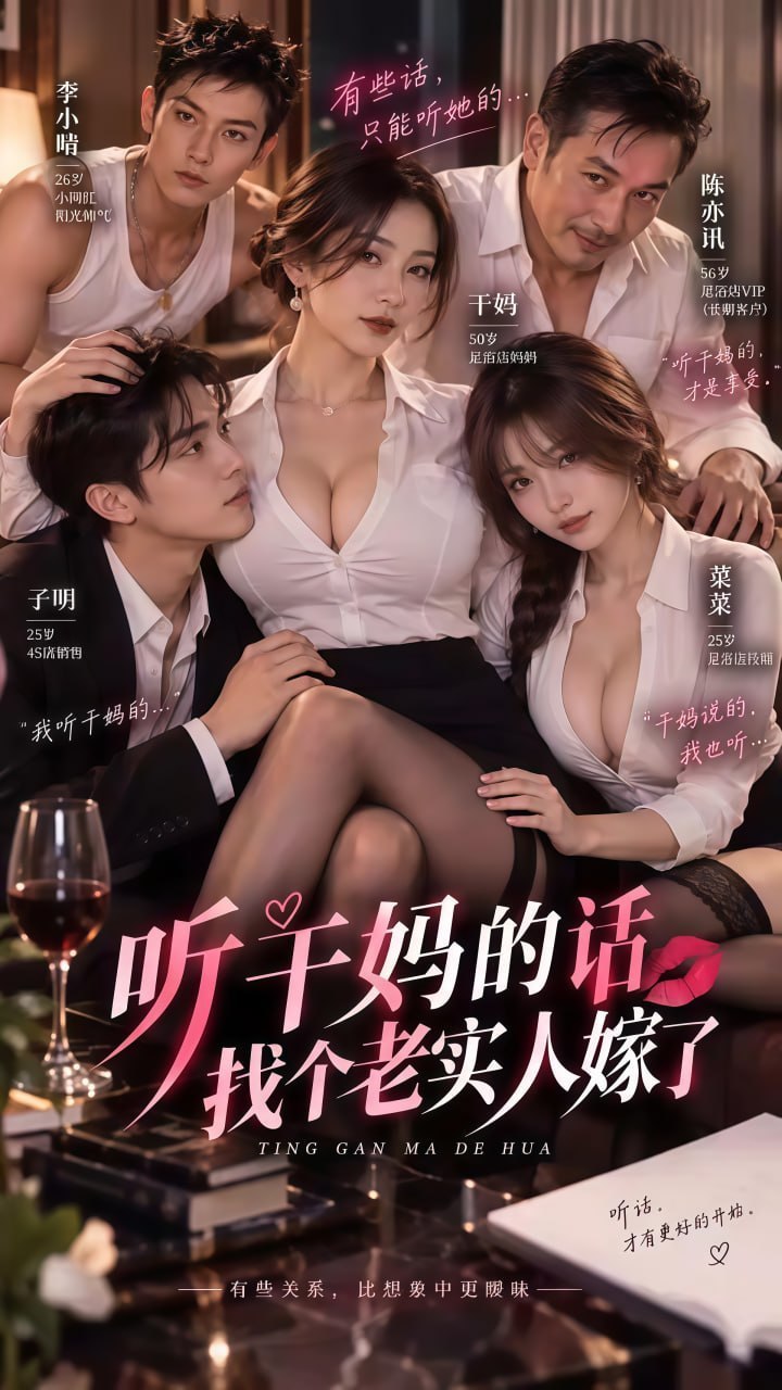 AI成人短剧 听干妈的话找个老实人嫁了 第1集 昔日老鸨化身干妈将亲生儿子推向女主角