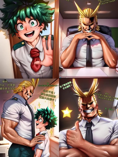Poster for [闲的没事干AI翻译][RENZEN] Special Training with All Might DNA merging