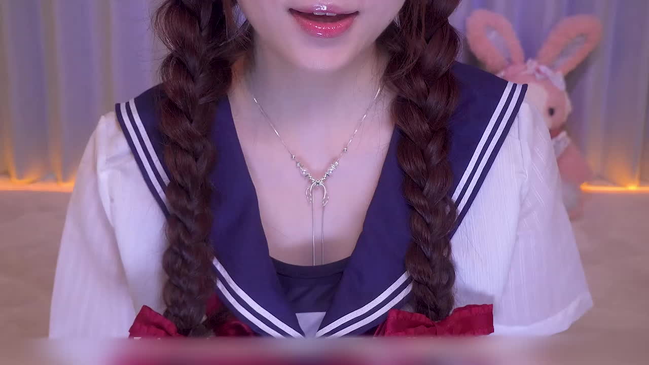 ASMR助眠诱惑 小羊喵 身穿性感水手服 张嘴吐舌口腔音助眠 听得人直呼受不了-黑料网