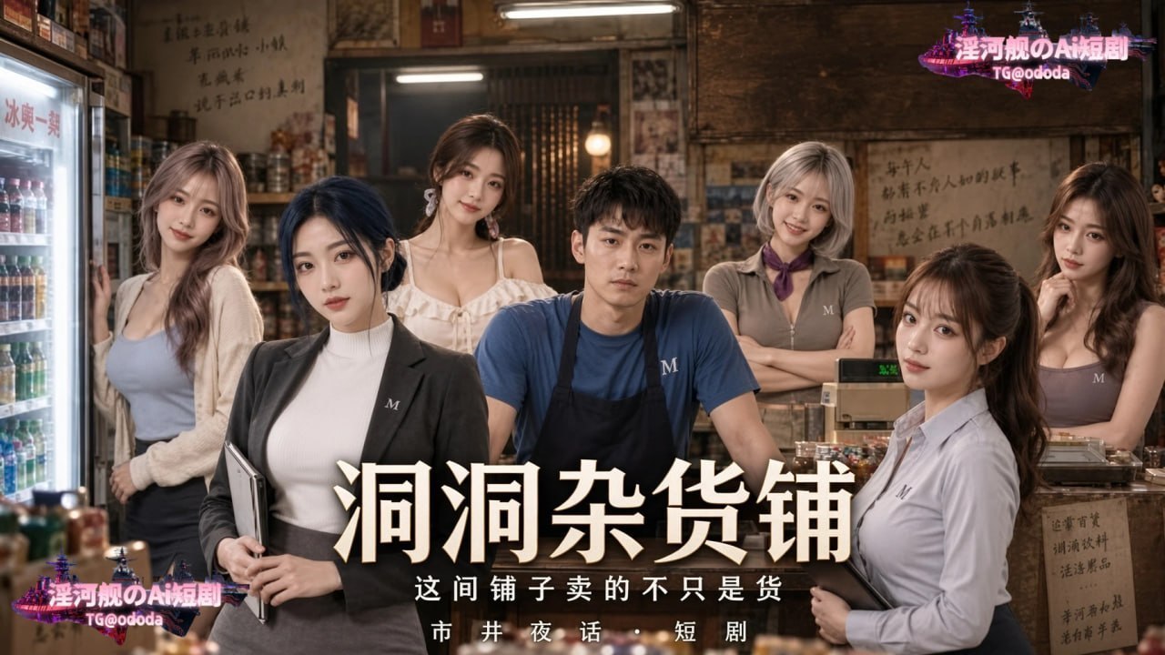 AI成人短剧 洞洞杂货铺 9-10集 包罗万象的杂货铺肉欲激情释放交欢