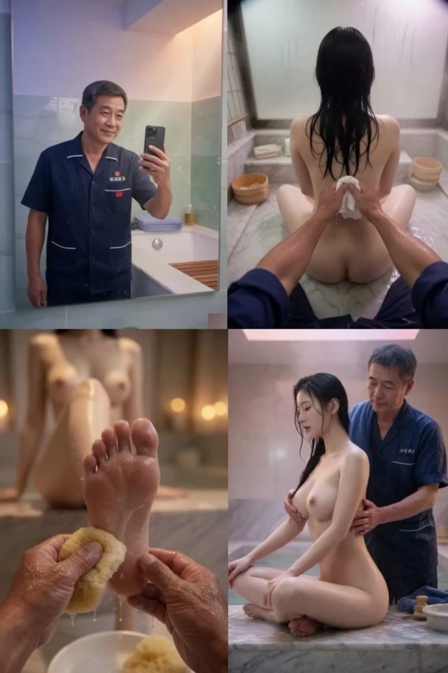 AI成人短剧 搓澡大爷 第1集 澡堂内肥臀少妇赤身裸体诱惑大爷进行肉欲交合