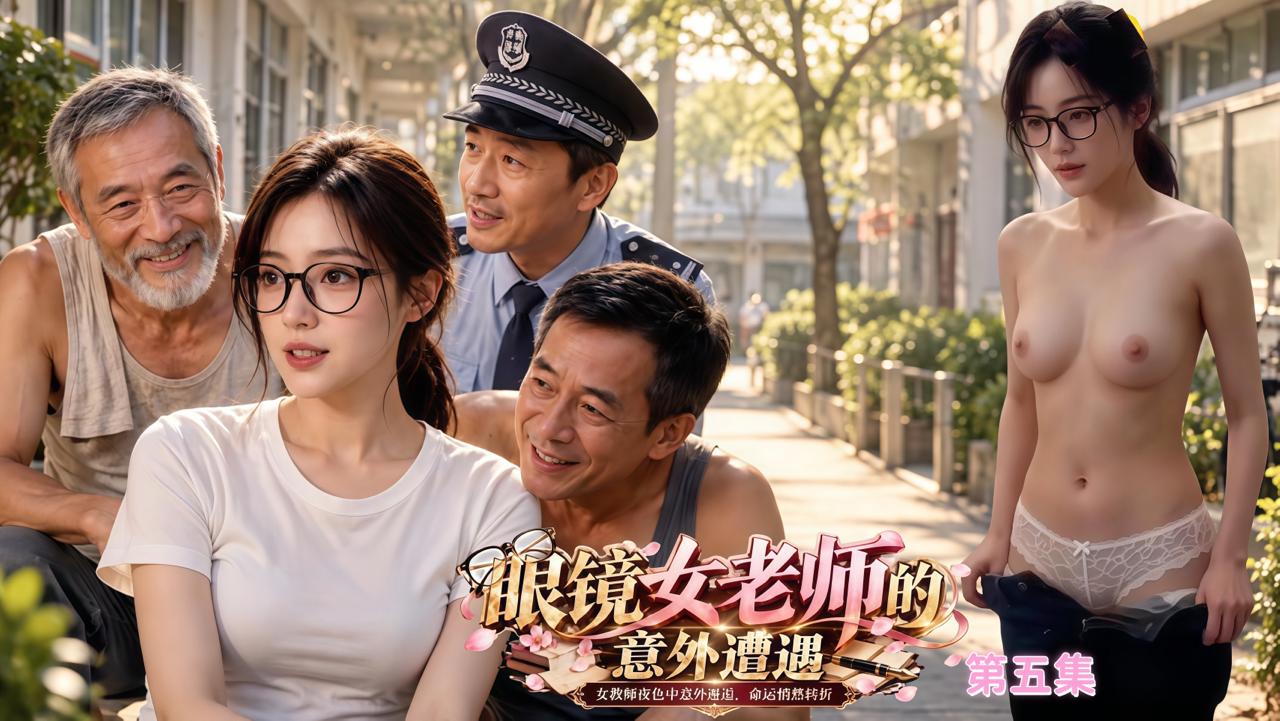 Плакат для 《眼镜女老师的意外遭遇》第五集 女教师夜色中意外邂逅，命运悄然转折
