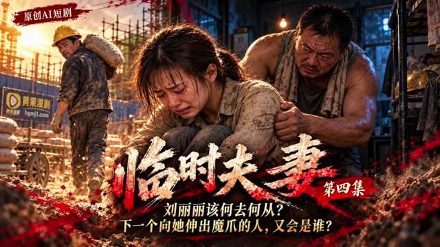 AI成人短剧 临时夫妻 第4集 家庭少妇在绝望边缘释放肉欲渴望慰藉