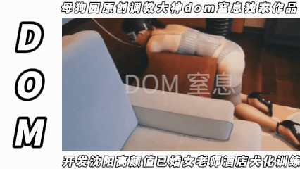 原创调教 - 母狗园原创调教大神dom窒息独家作品，重金开发沈阳高颜值已婚女老师酒店犬化训练 的封面