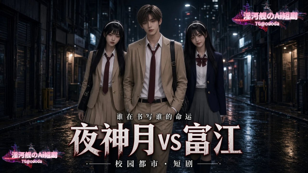 AI成人短剧 夜神月vs富江 第6集 致命杀意演变为极致肉欲的疯狂交欢