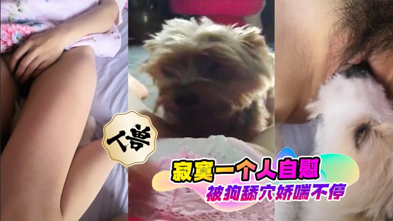 【人兽】寂寞一个人自慰，被狗舔穴娇喘不停 的封面