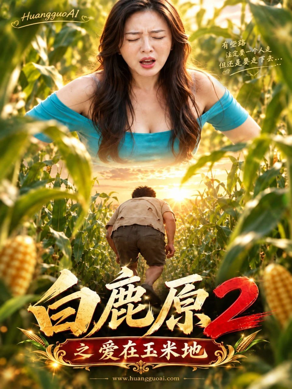 AI成人短剧 白鹿原2之爱在玉米地 第3集 丰满少妇与庄稼汉在玉米地深处肉欲横流