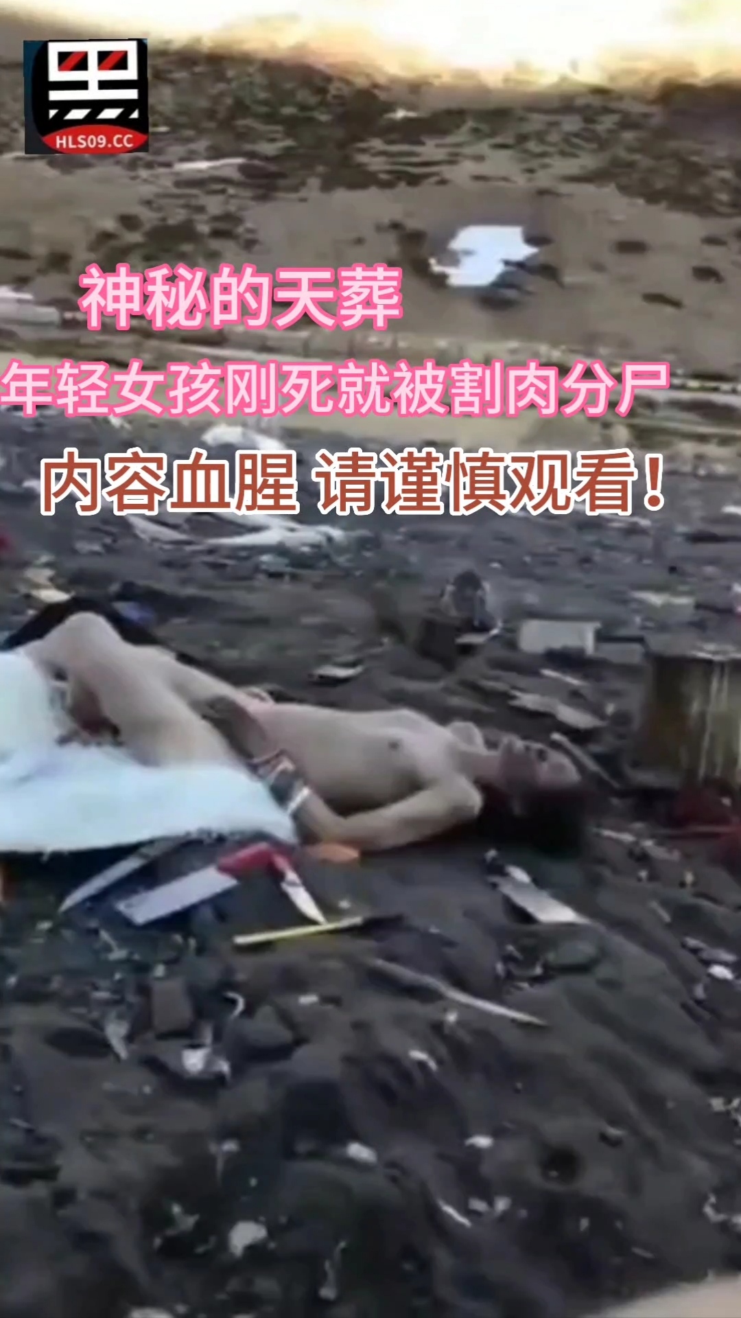 神秘天葬年轻女孩刚死就被割肉分尸 的封面