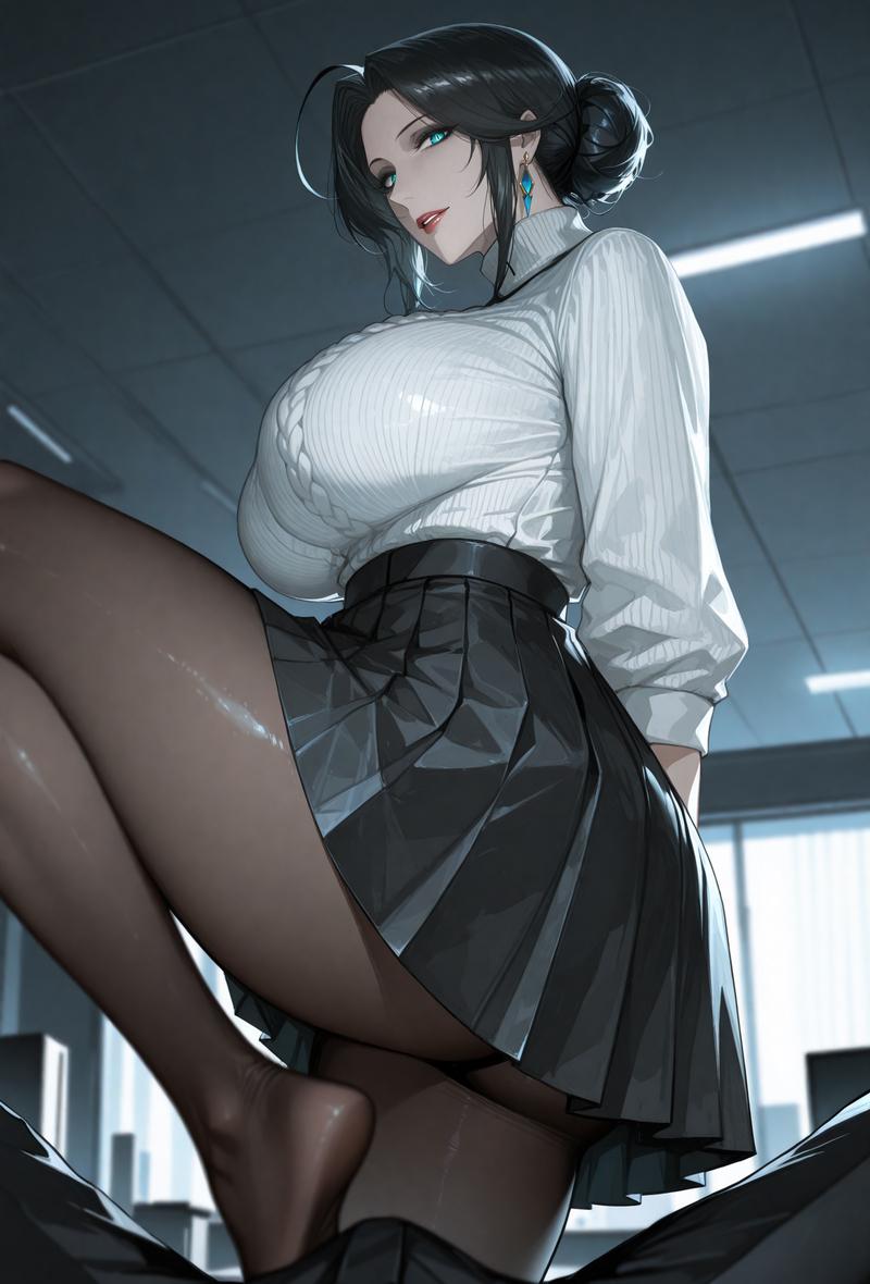 Poster for The stoic and beautiful office lady