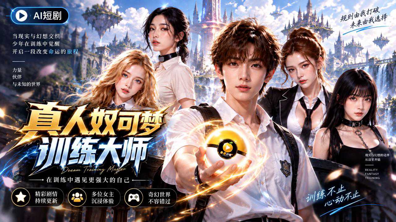 AI成人短剧 真人奴可梦训练大师1-4集 少年训练师沈予安奴可梦调教之路 | 麻豆瓜网｜麻豆传媒旗下的免费成人吃瓜黑料网