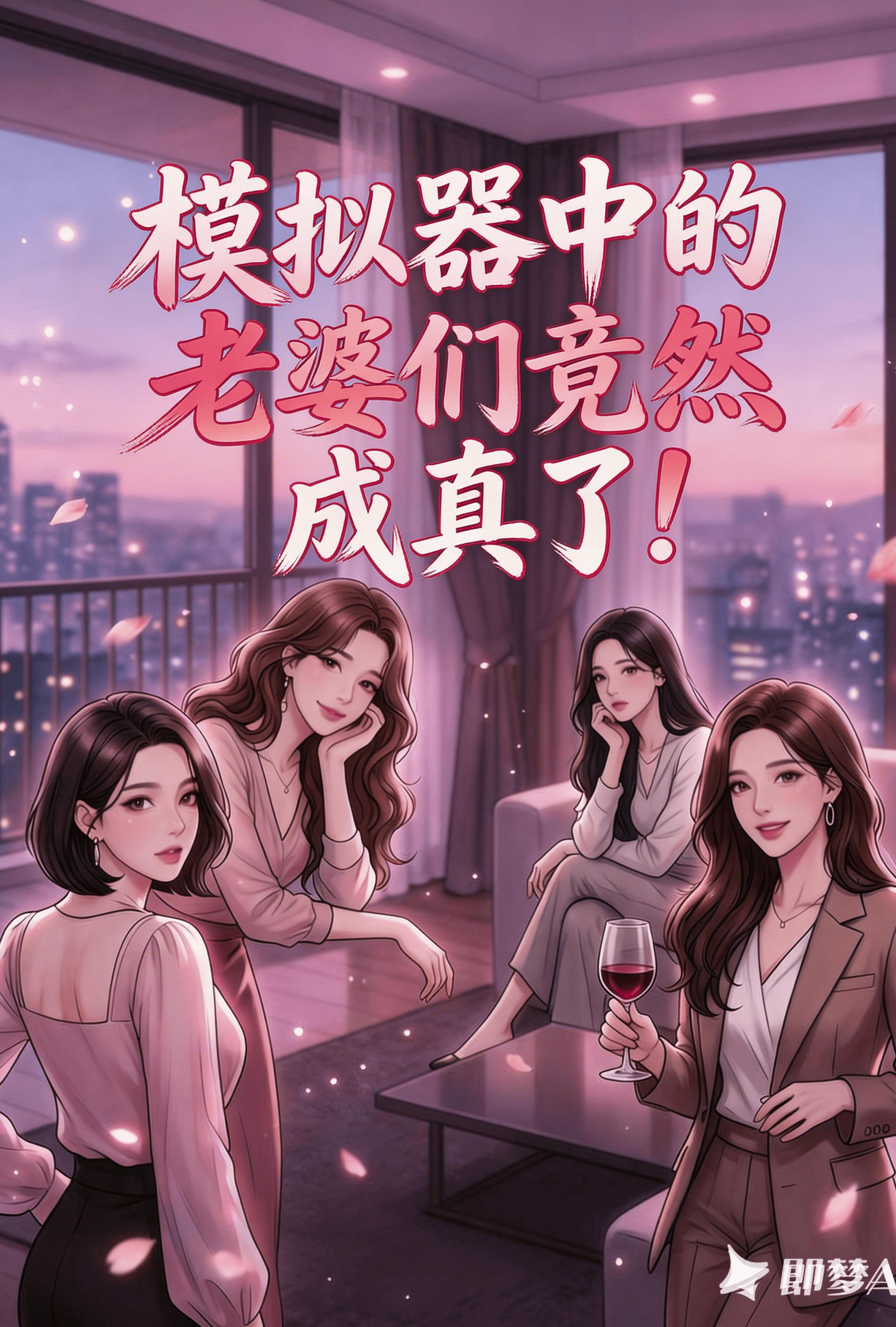 模拟器中的老婆们竟然成真了！ 的封面