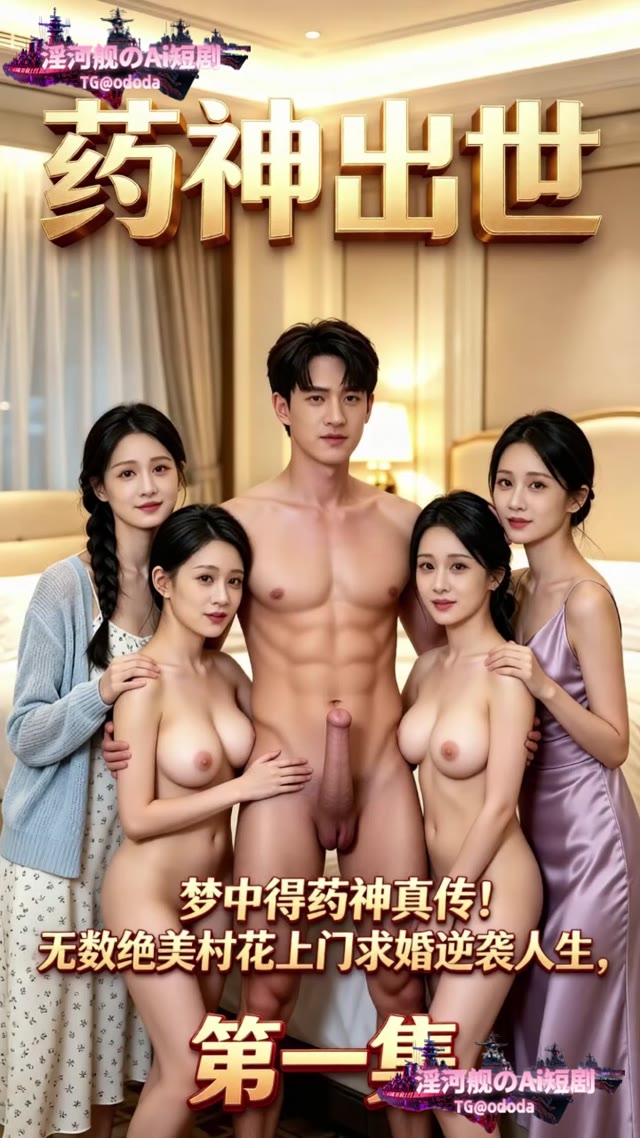 AI成人短剧 药神出世 第1集 痴傻少年落水觉醒神医传承开启逆袭之路