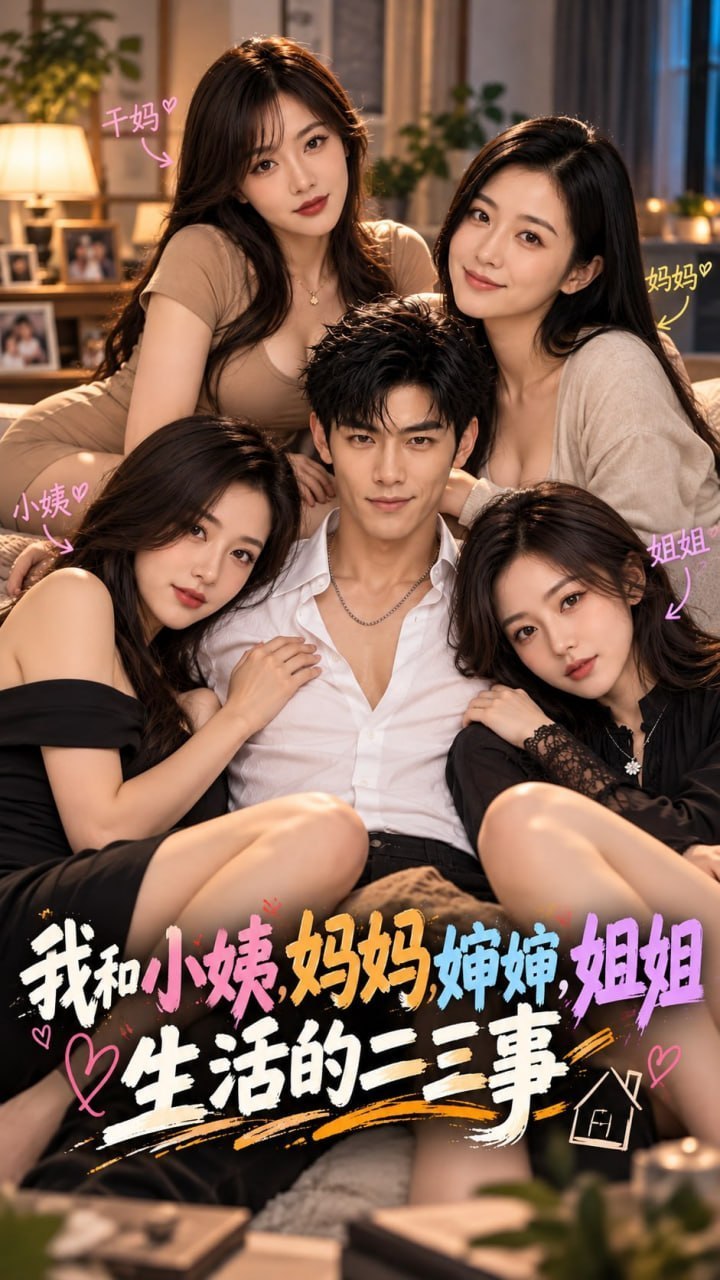 AI成人短剧 我和小姨妈妈婶婶姐姐生活的二三事 1-2 家庭熟女少妇的禁忌沉沦